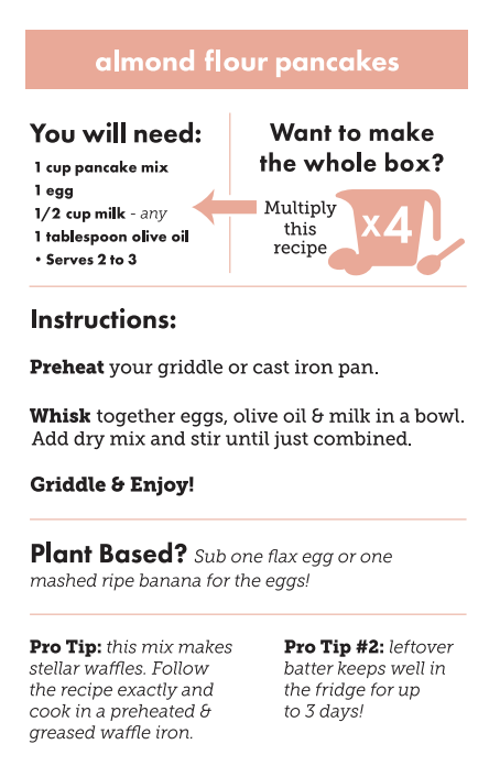 Family-Size Almond Flour Pancake Mix (GF)