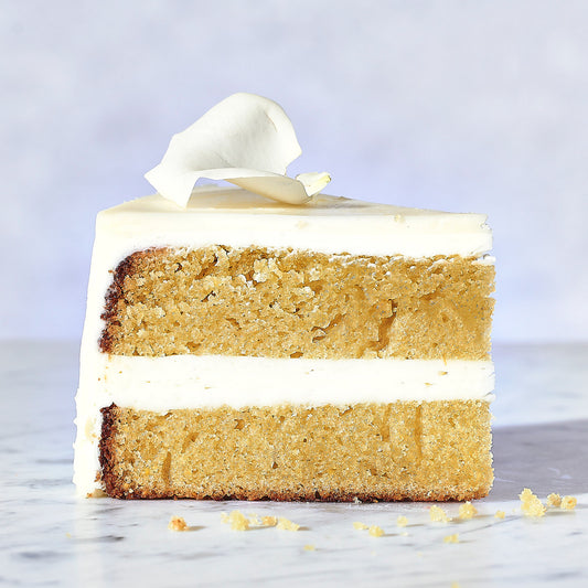 olive oil cake with vanilla frosting