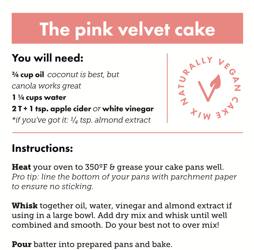 Pink Velvet Cake Mix (V)