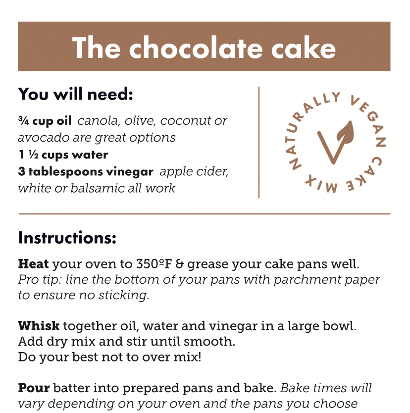 Chocolate Cake Mix (V)