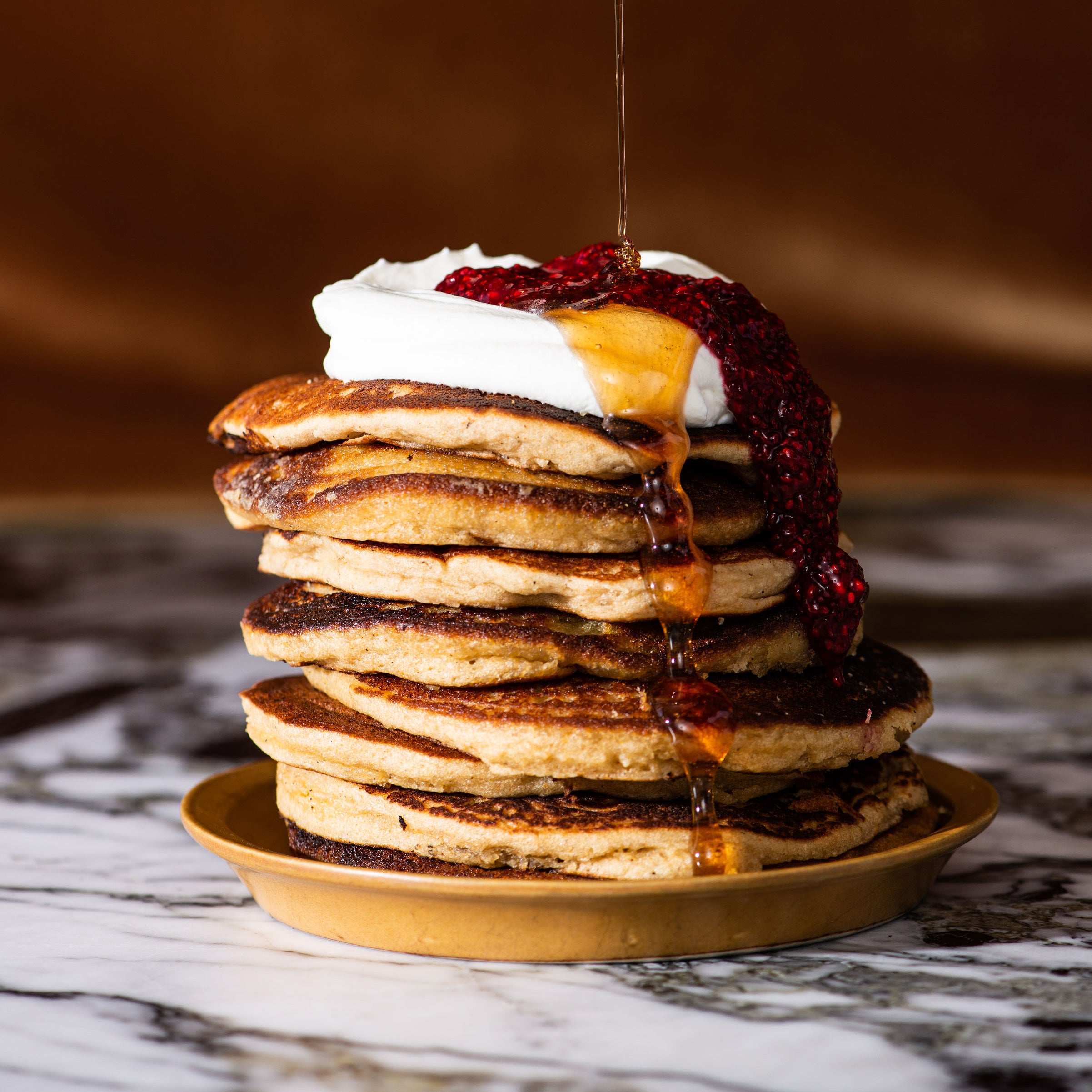 Whole Wheat Pancakes - so delicious and made with 100% Whole Wheat Flour